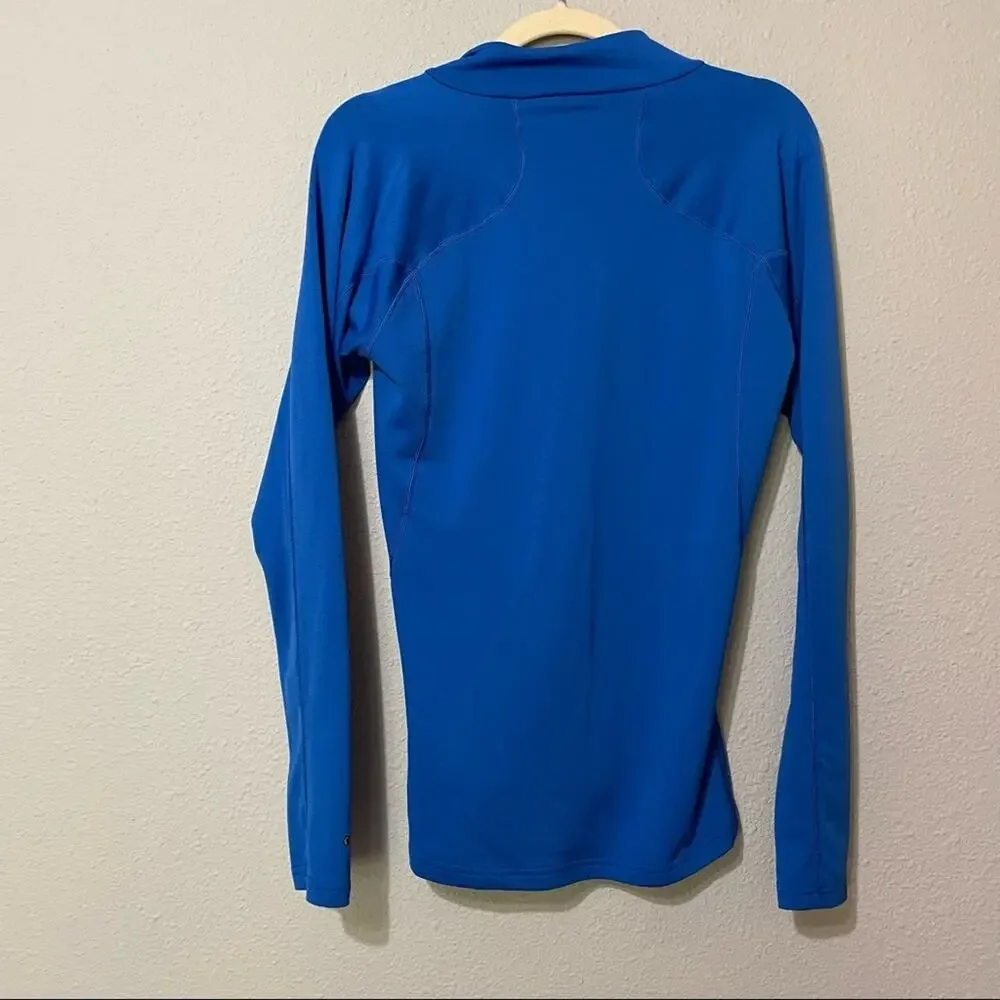 The North Face Blue Mens Quarter Zip Pullover Sweater S Long Sleeve Base Layer